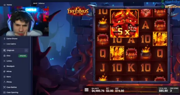 Cheesur streaming slot Infernus
